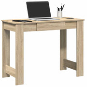 Desk 100x45x75 cm engineered wood Sonoma oak finish