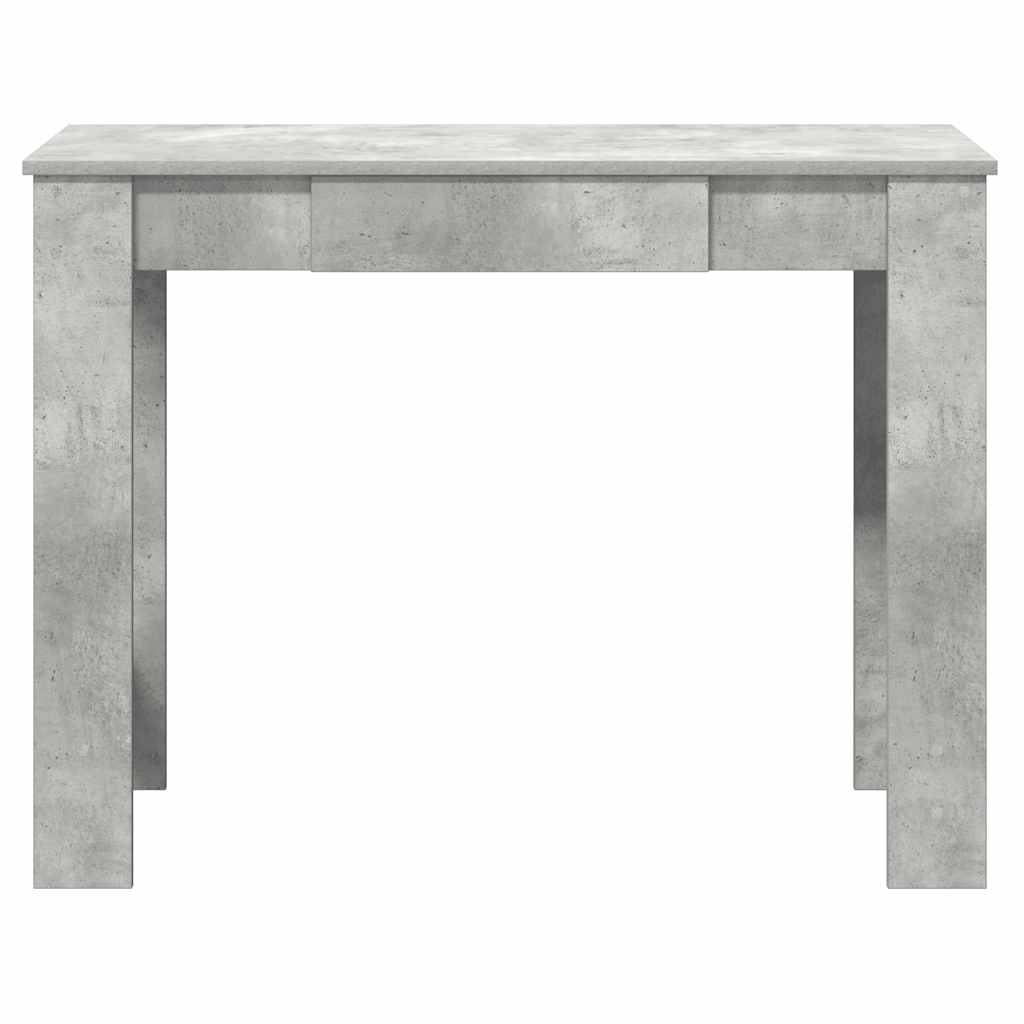 Bureau 100x45x75 cm bewerkt hout betongrijs