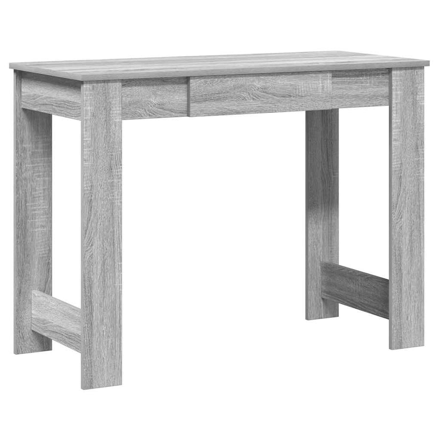 Bureau 100x45x75 cm bewerkt hout grijs sonoma eikenkleurig