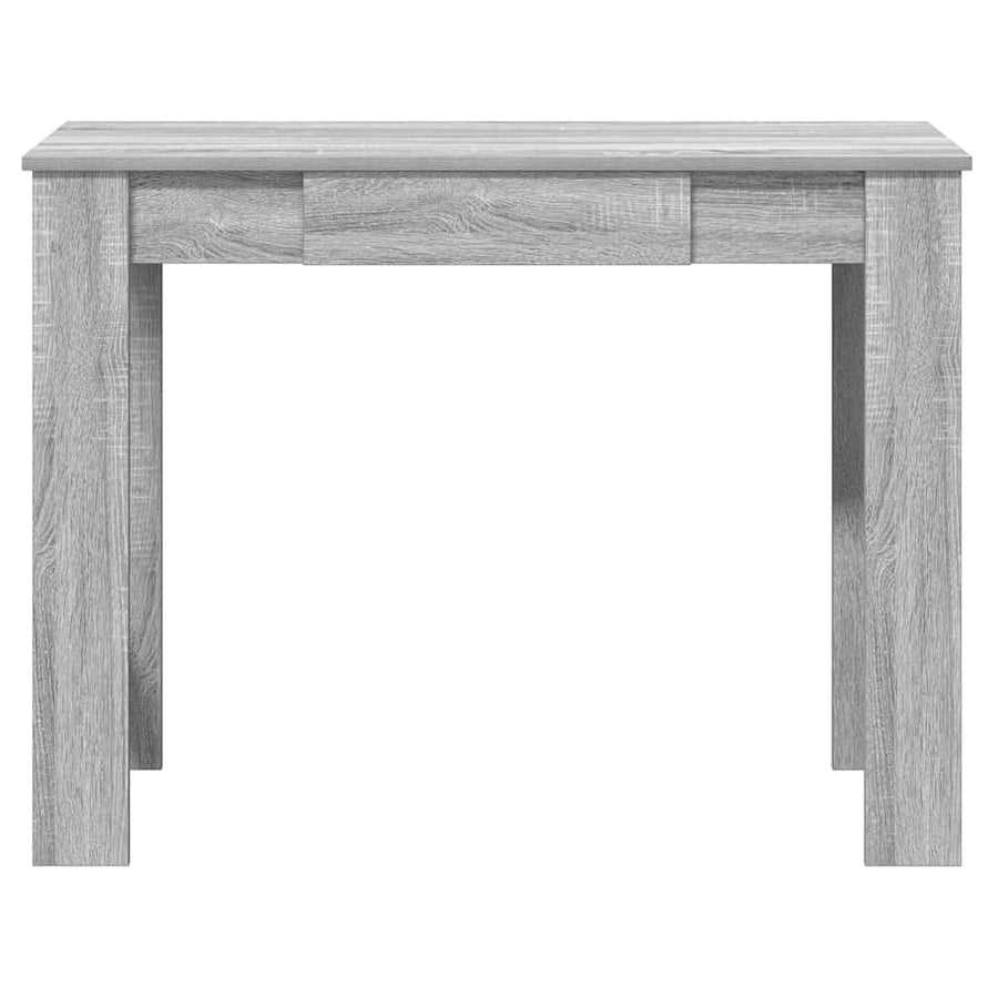 Bureau 100x45x75 cm bewerkt hout grijs sonoma eikenkleurig