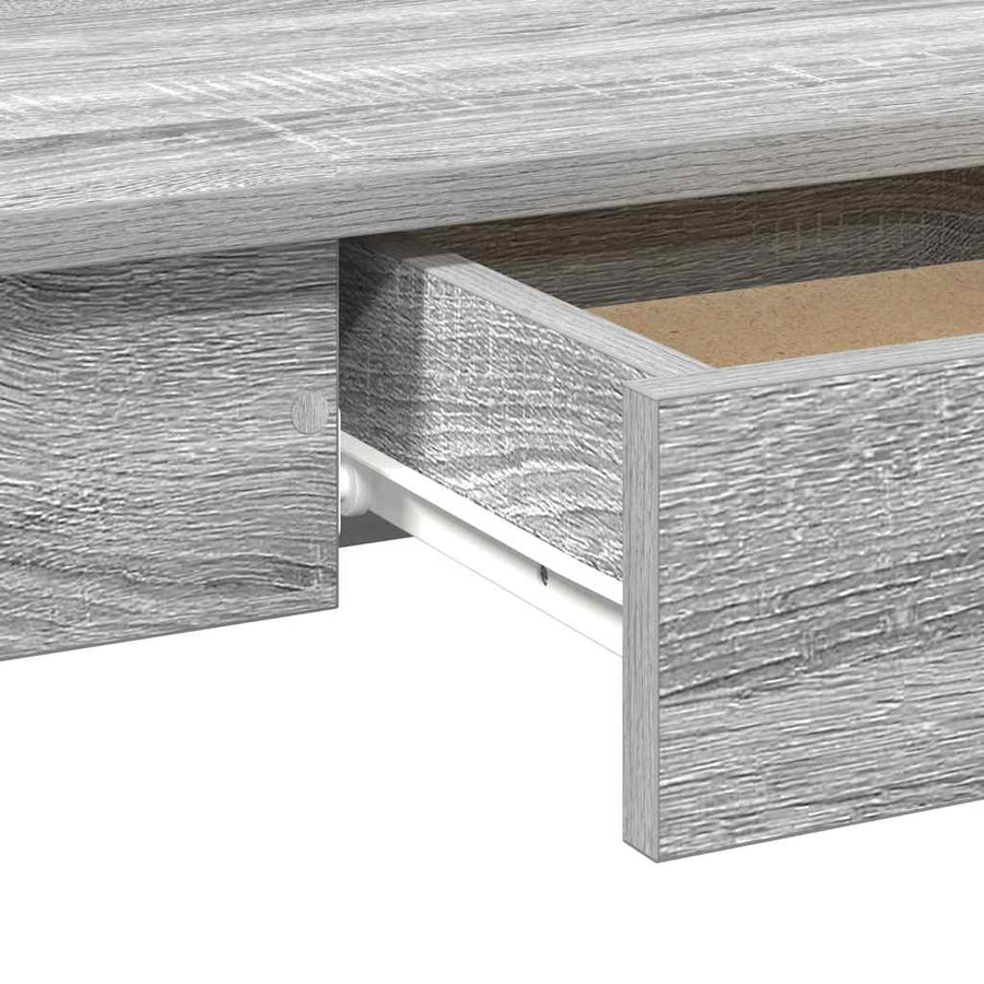 Bureau 100x45x75 cm bewerkt hout grijs sonoma eikenkleurig