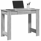Desk 100x45x75 cm engineered wood grey sonoma oak effect