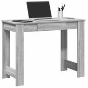 Desk 100x45x75 cm engineered wood grey sonoma oak effect