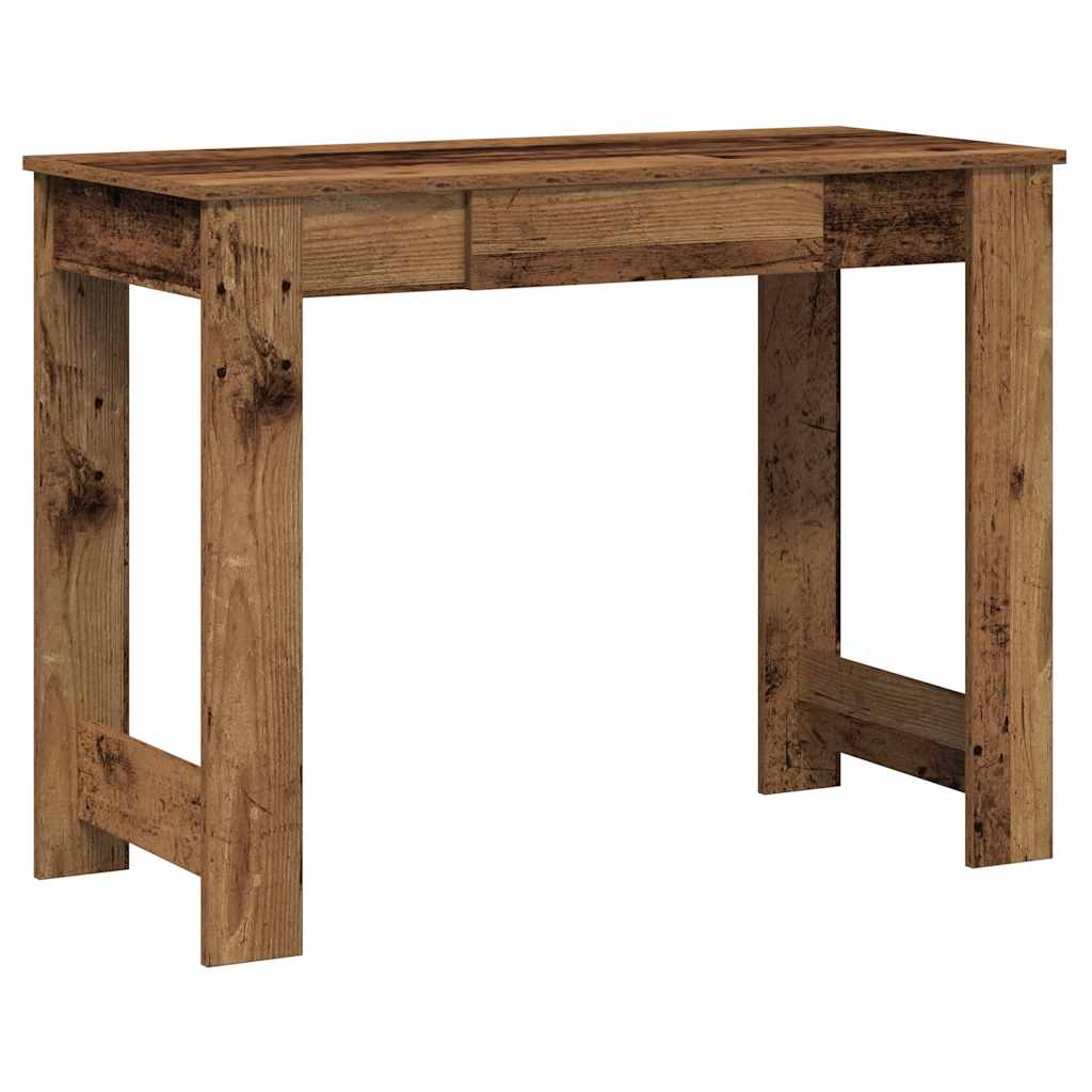 Bureau 100X45X75 Cm Bewerkt Hout Kleurig Oud hout
