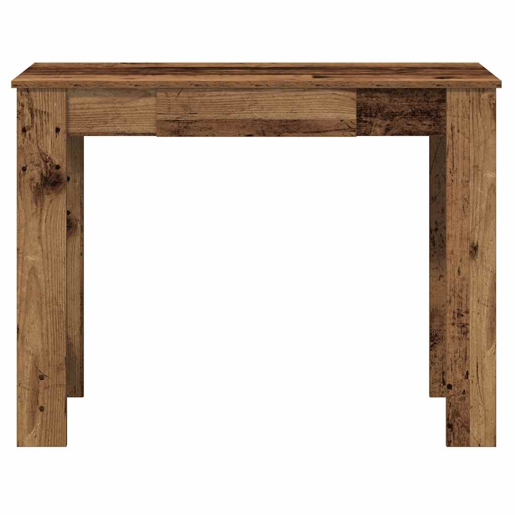 Bureau 100X45X75 Cm Bewerkt Hout Kleurig Oud hout