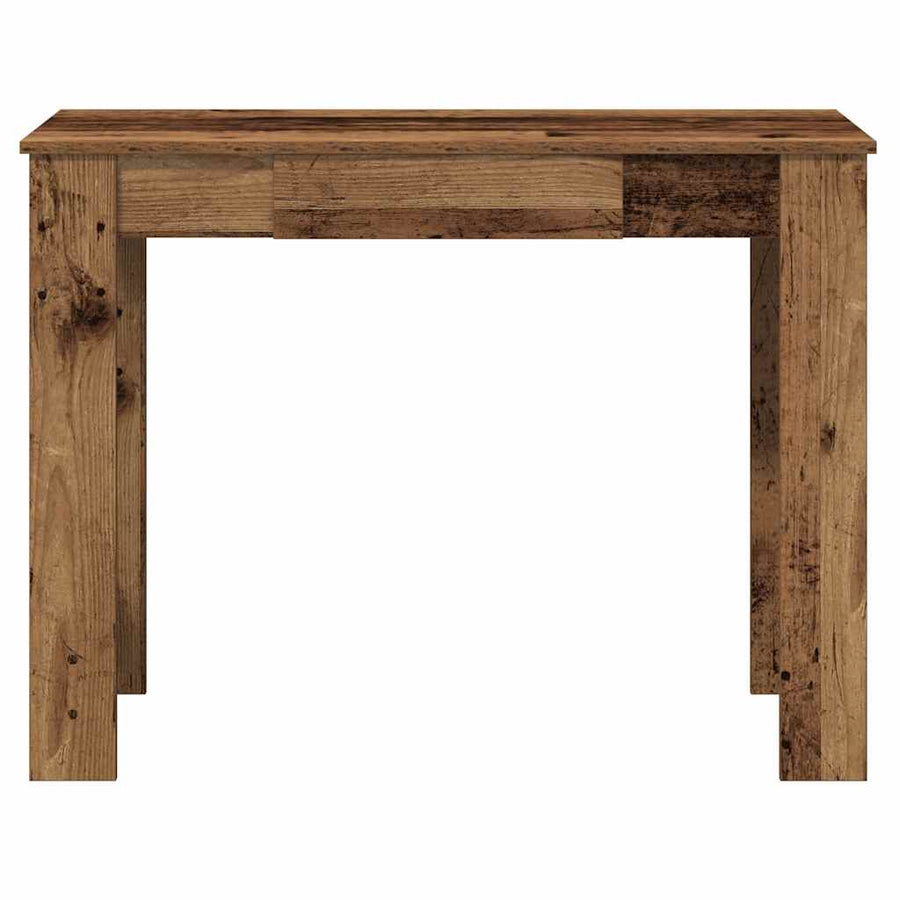 Bureau 100X45X75 Cm Bewerkt Hout Kleurig Oud hout