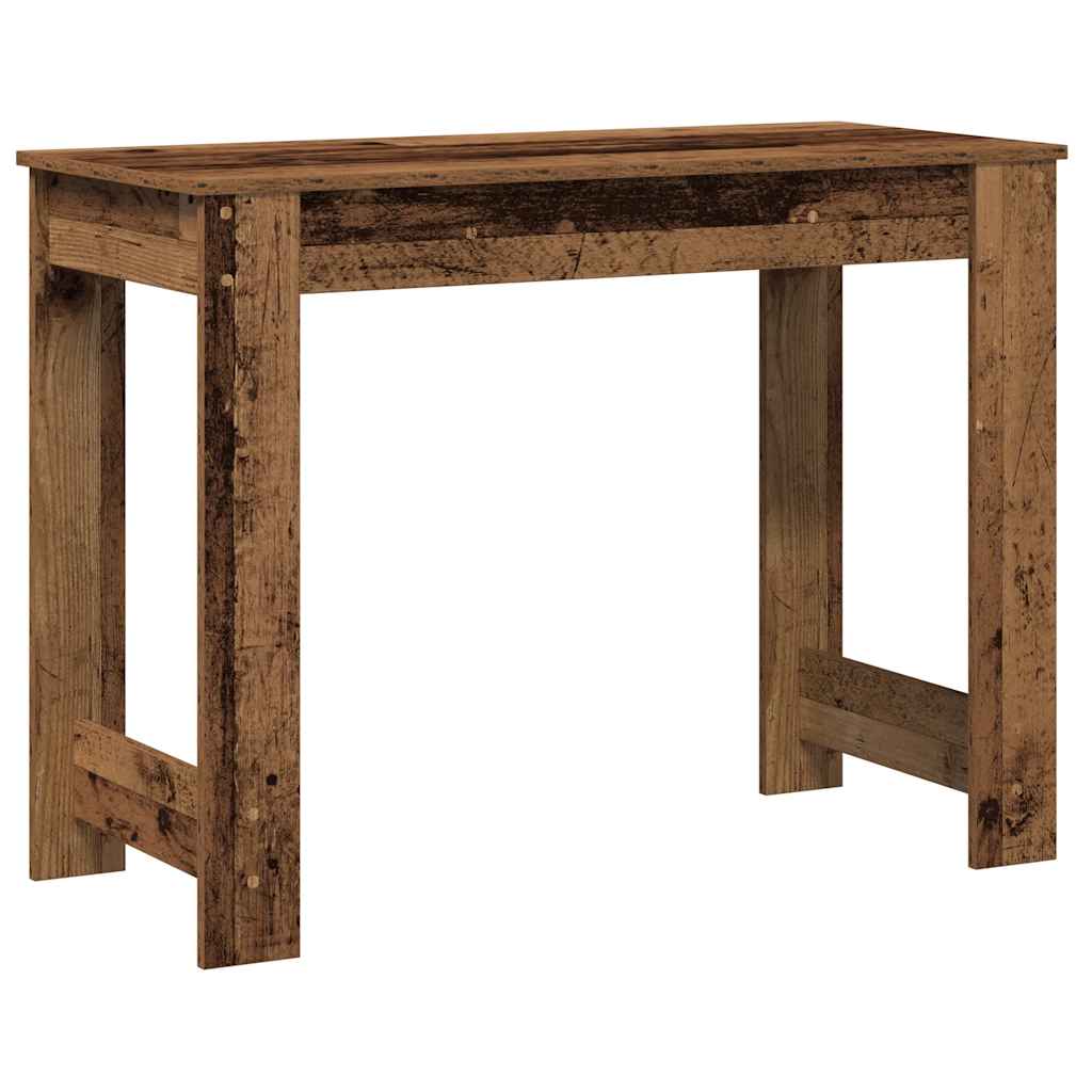 Bureau 100X45X75 Cm Bewerkt Hout Kleurig Oud hout