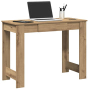 Desk 100x45x75 cm treated wood artisanal oak finish