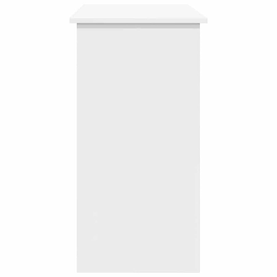 Bureau 80x40x75 cm bewerkt hout wit
