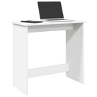 Desk 80x40x75 cm engineered wood white