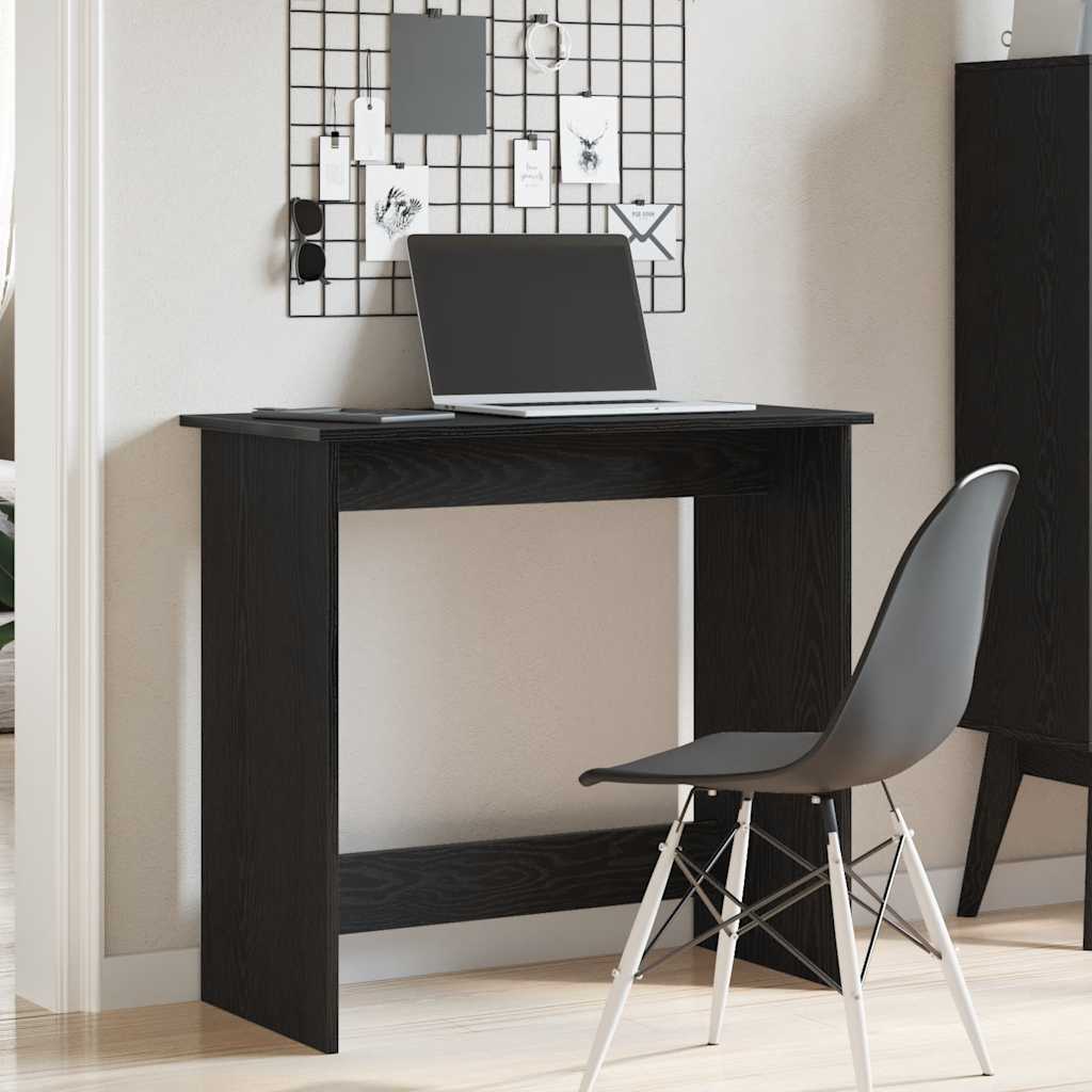 Bureau 80x40x75 cm bewerkt hout zwart