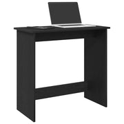 Bureau 80x40x75 cm bewerkt hout zwart muurmontage