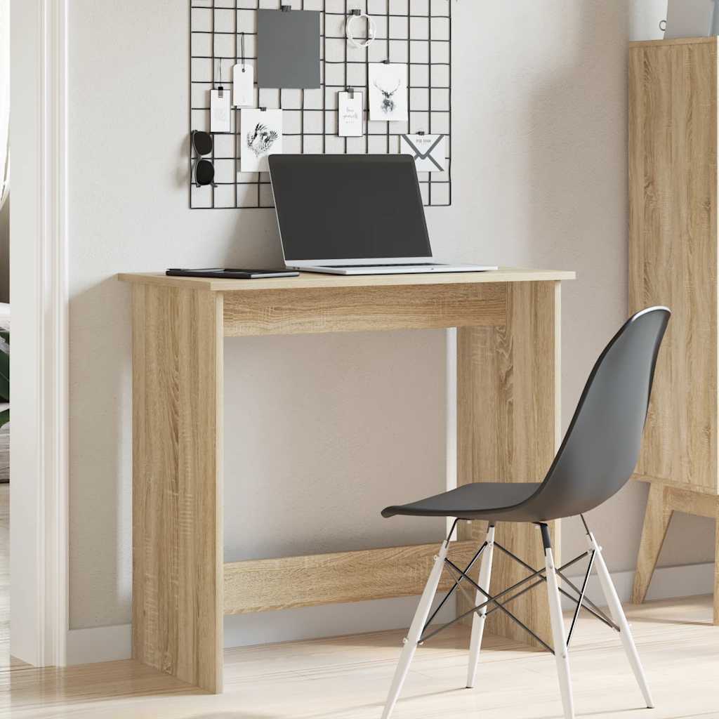 Bureau 80x40x75 cm bewerkt hout sonoma eikenkleurig