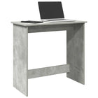 Bureau 80x40x75 cm bewerkt hout betongrijs muurmontage