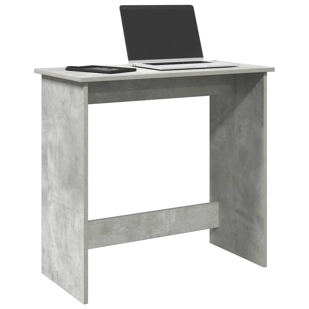 Bureau 80x40x75 cm bewerkt hout betongrijs