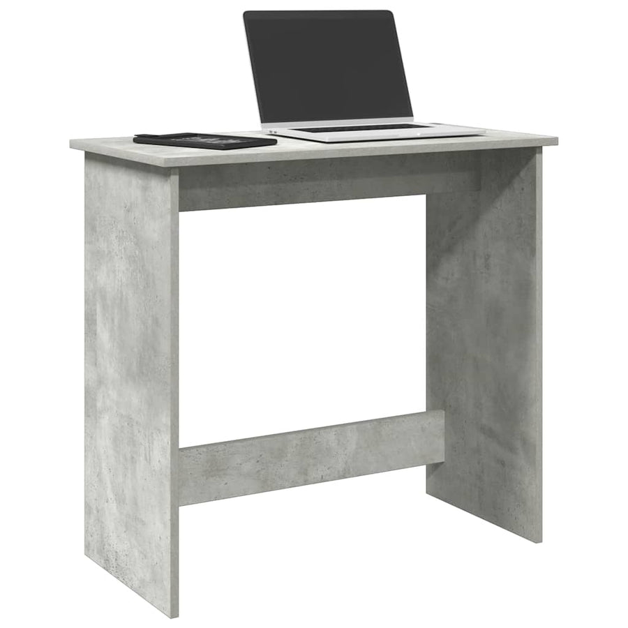 Bureau 80x40x75 cm bewerkt hout betongrijs