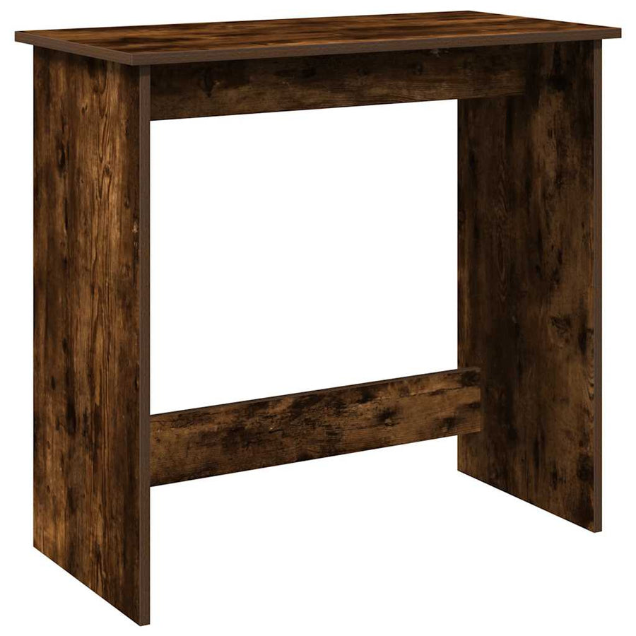 Bureau 80x40x75 cm bewerkt hout gerookt eikenkleurig