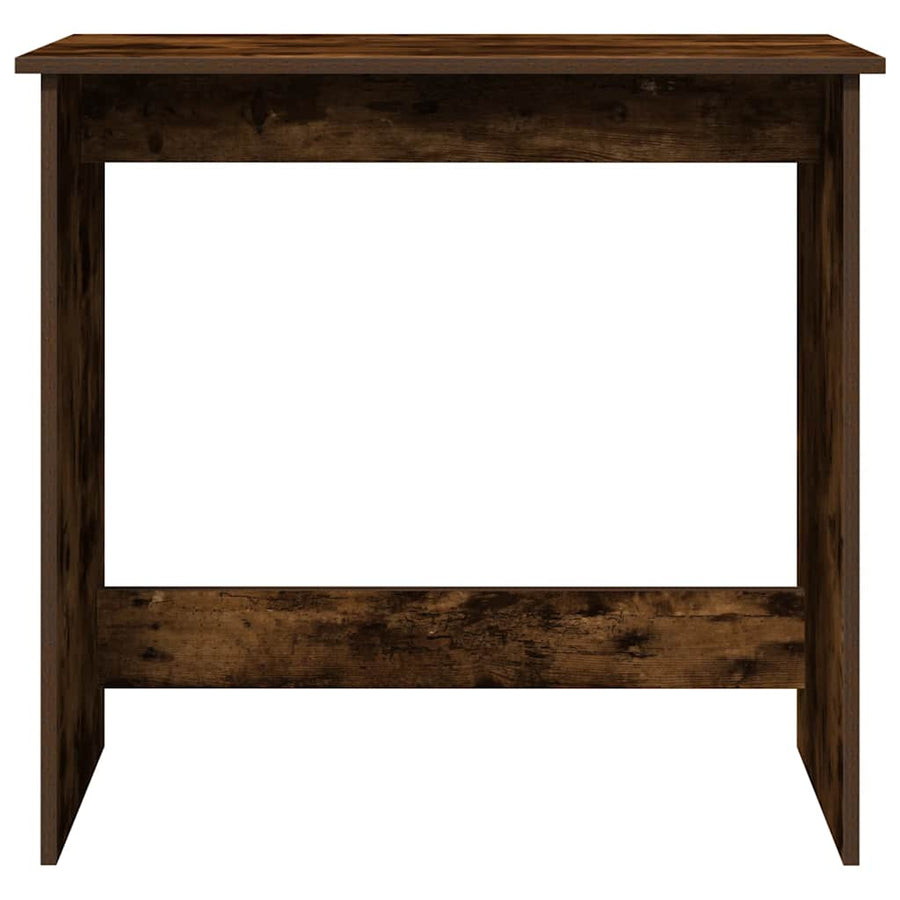 Bureau 80x40x75 cm bewerkt hout gerookt eikenkleurig