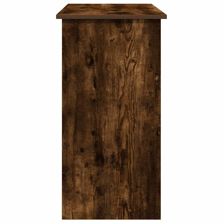 Bureau 80x40x75 cm bewerkt hout gerookt eikenkleurig