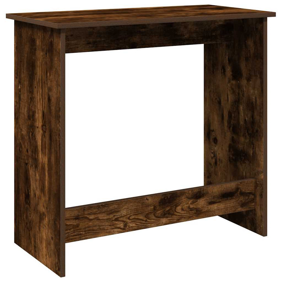 Bureau 80x40x75 cm bewerkt hout gerookt eikenkleurig