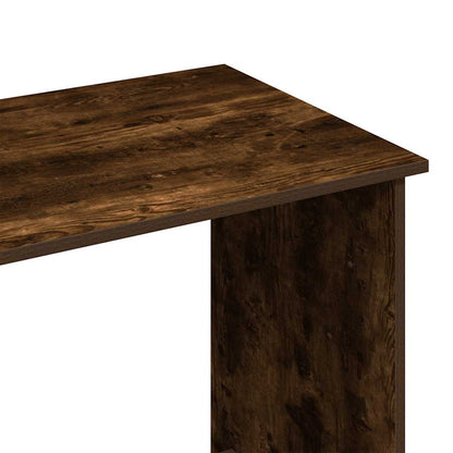 Bureau 80x40x75 cm bewerkt hout gerookt eikenkleurig