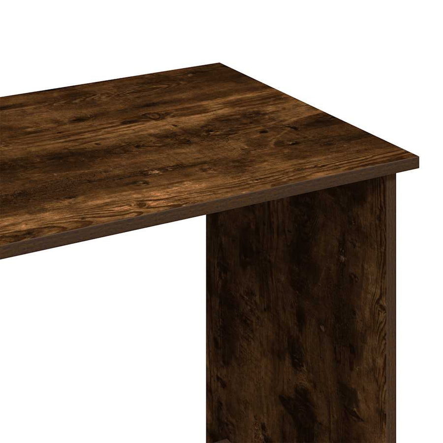 Bureau 80x40x75 cm bewerkt hout gerookt eikenkleurig