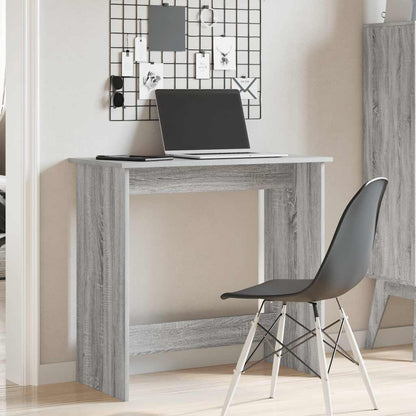 Bureau 80x40x75 cm bewerkt hout grijs sonoma eikenkleurig