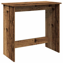 Bureau 80x40x75 cm bewerkt hout oud houtkleurig