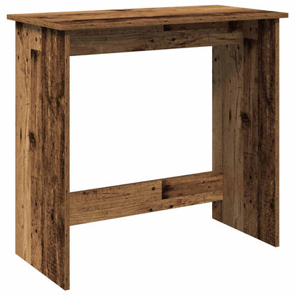 Bureau 80x40x75 cm bewerkt hout oud houtkleurig