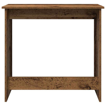 Bureau 80x40x75 cm bewerkt hout oud houtkleurig