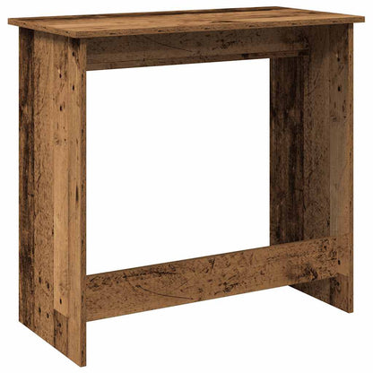 Bureau 80x40x75 cm bewerkt hout oud houtkleurig