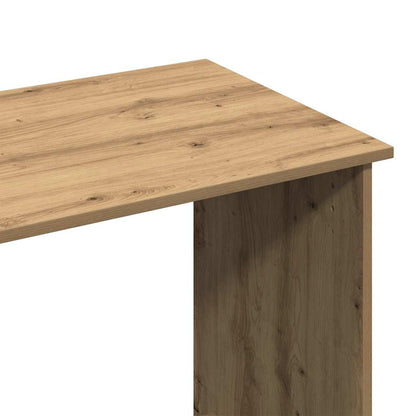 Bureau 80x40x75 cm bewerkt hout artisanaal eikenkleurig