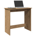 Bureau 80x40x75 cm bewerkt hout eikenkleurig