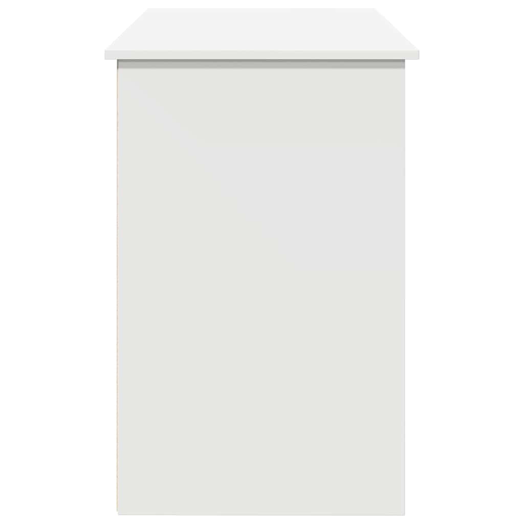 Bureau 102X50X75 Cm Bewerkt Hout Wit