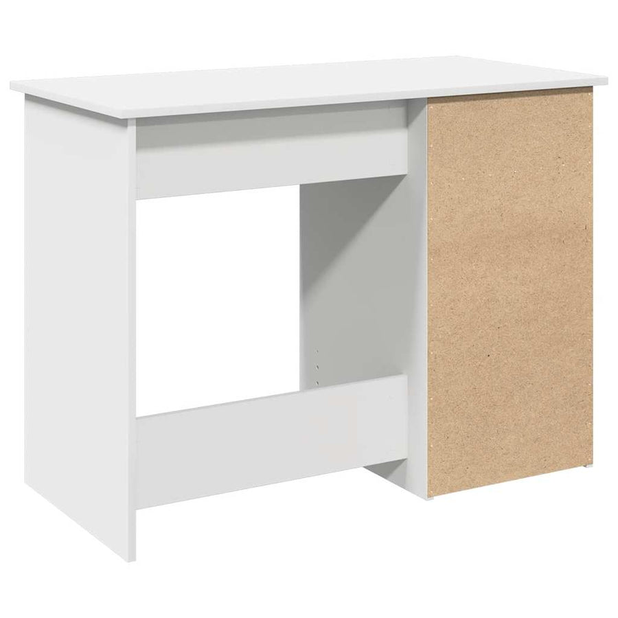 Bureau 102X50X75 Cm Bewerkt Hout Wit