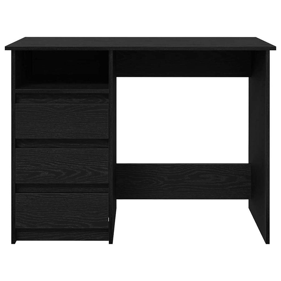 Bureau 102X50X75 Cm Bewerkt Hout Zwart
