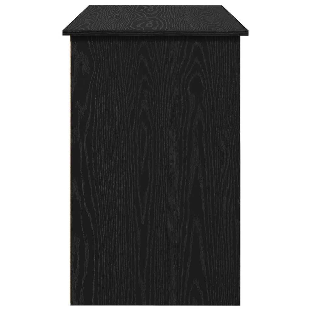 Bureau 102X50X75 Cm Bewerkt Hout Zwart