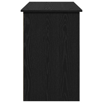 Bureau 102X50X75 Cm Bewerkt Hout Zwart