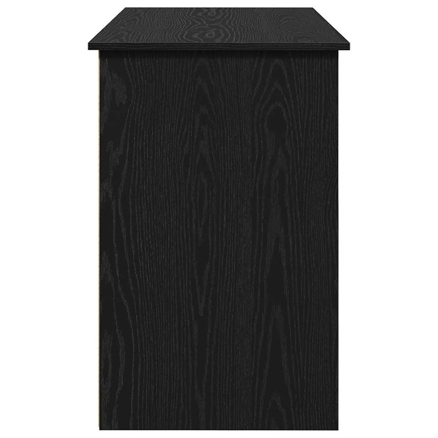 Bureau 102X50X75 Cm Bewerkt Hout Zwart