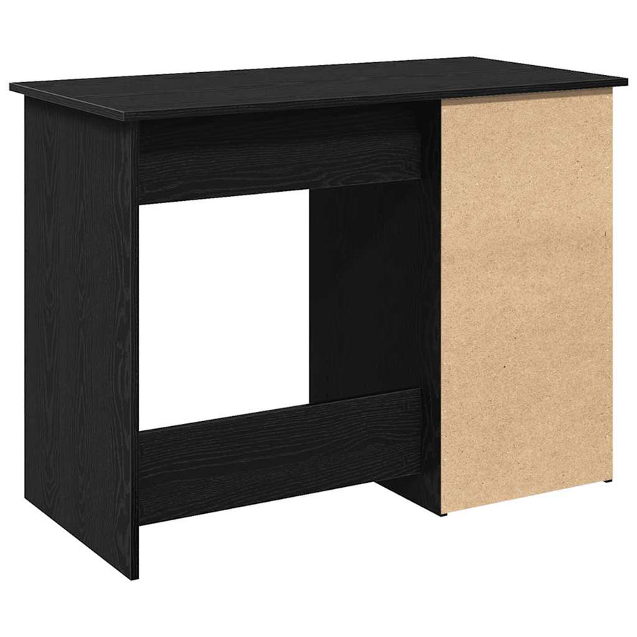 Bureau 102X50X75 Cm Bewerkt Hout Zwart