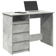 Desk 102x50x75 cm treated wood concrete grey
