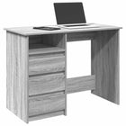 Desk 102x50x75 cm engineered wood grey sonoma oak colour