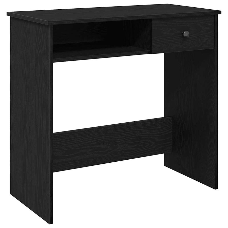 Bureau 80x40x75 cm bewerkt hout zwart