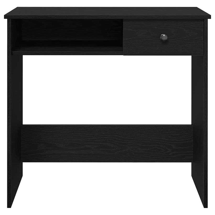 Bureau 80x40x75 cm bewerkt hout zwart