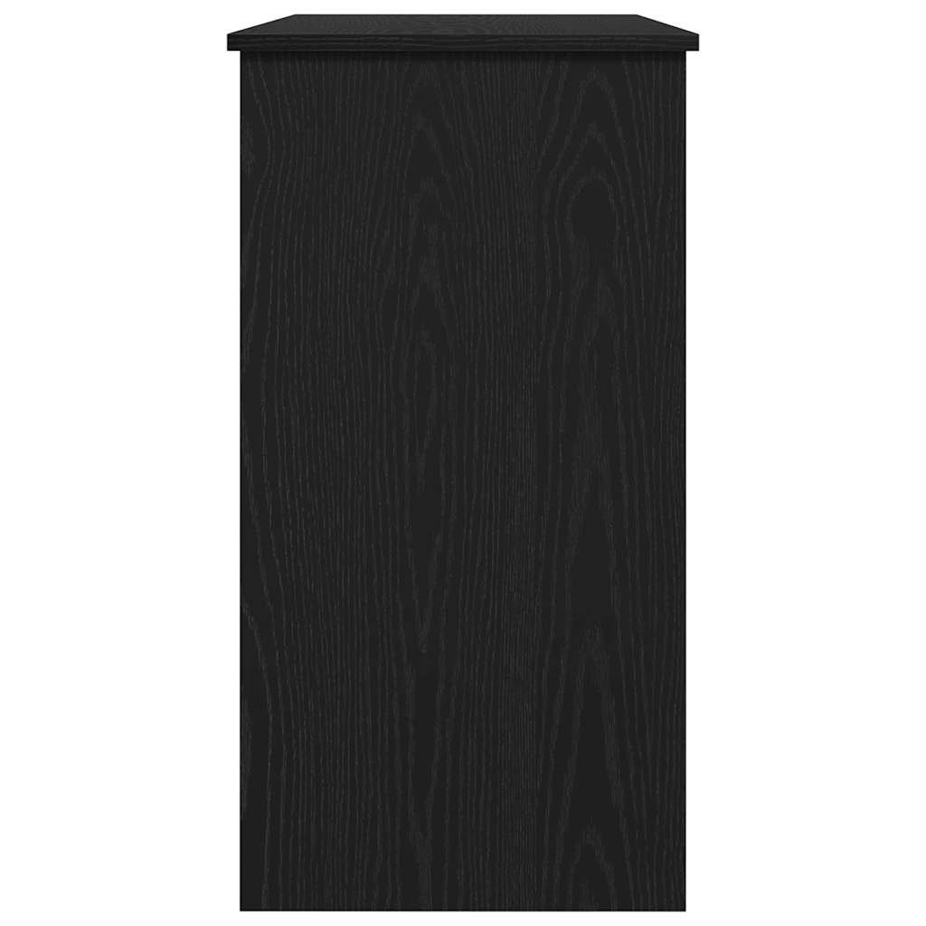 Bureau 80x40x75 cm bewerkt hout zwart