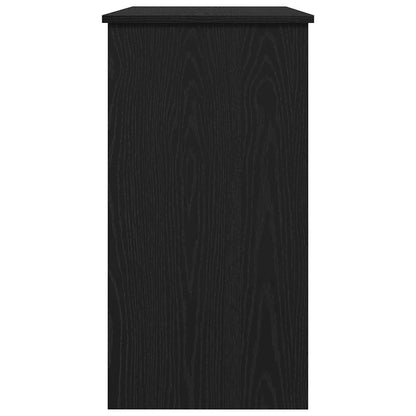 Bureau 80x40x75 cm bewerkt hout zwart