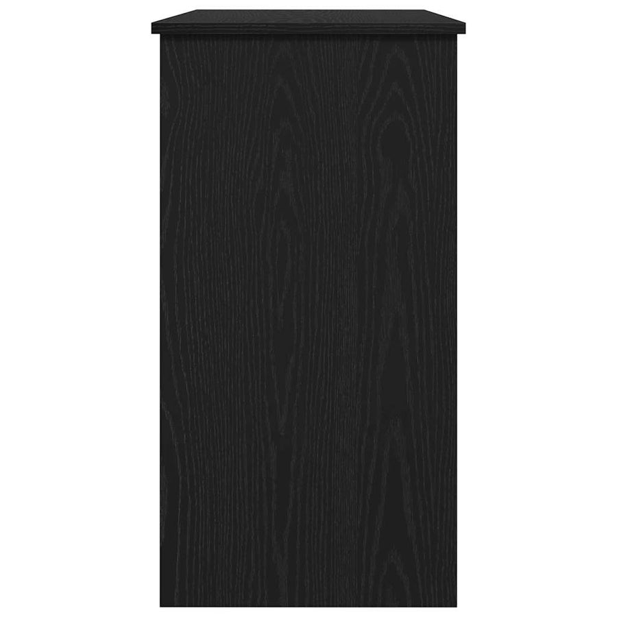 Bureau 80x40x75 cm bewerkt hout zwart