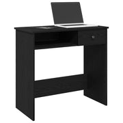 Desk 80x40x75 cm treated wood black