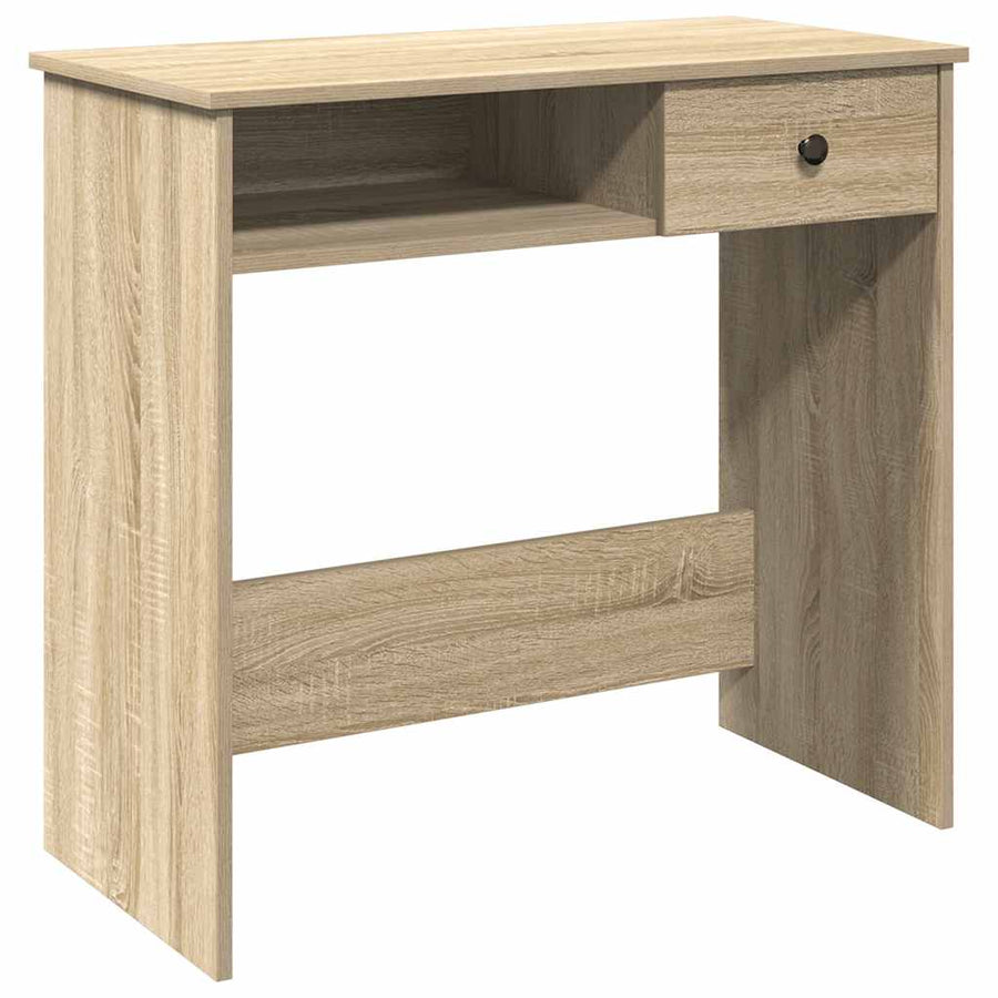 Bureau 80x40x75 cm bewerkt hout sonoma eikenkleurig