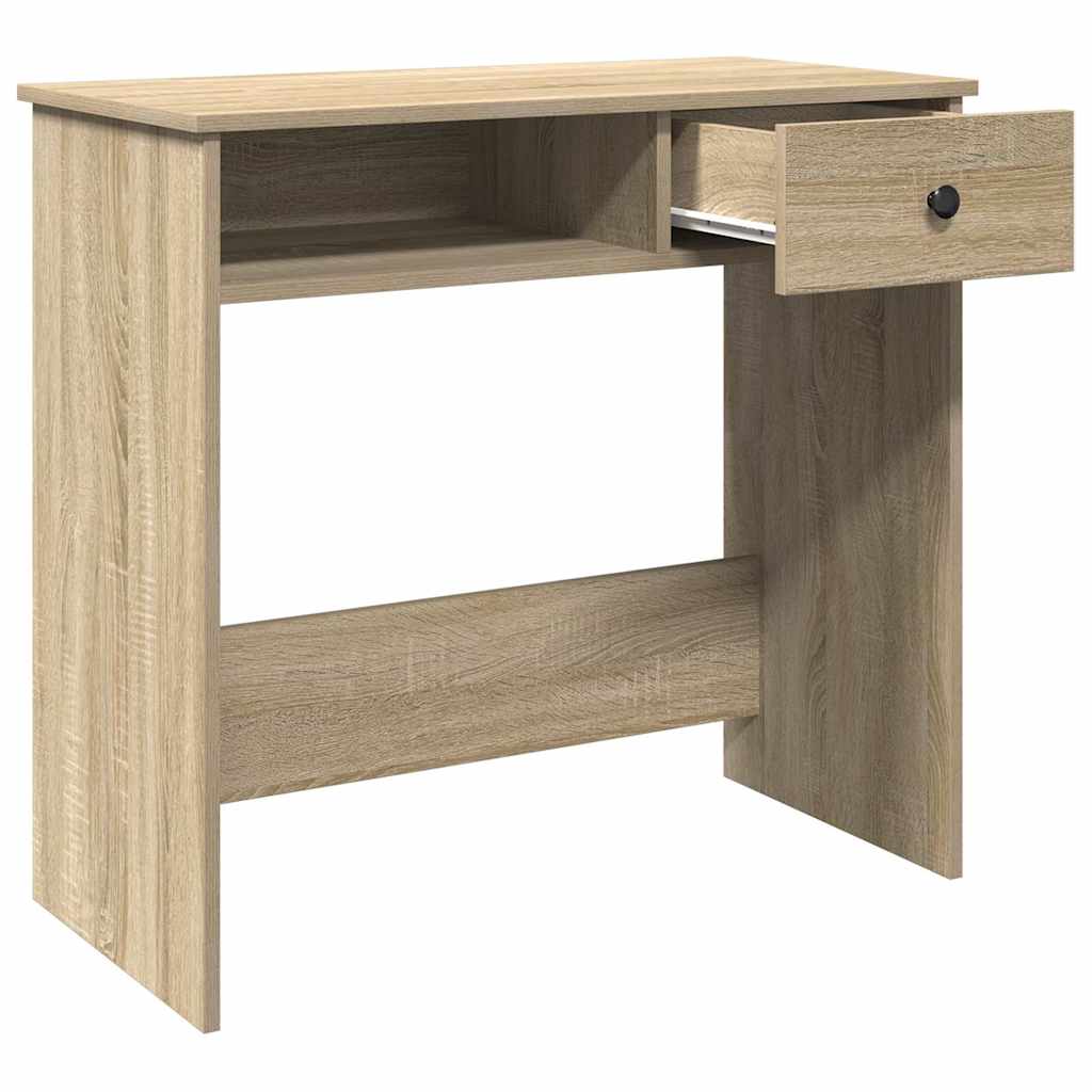 Bureau 80x40x75 cm bewerkt hout sonoma eikenkleurig